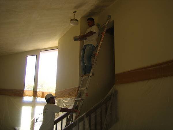 Completed drywall project with smooth walls ready for paint.